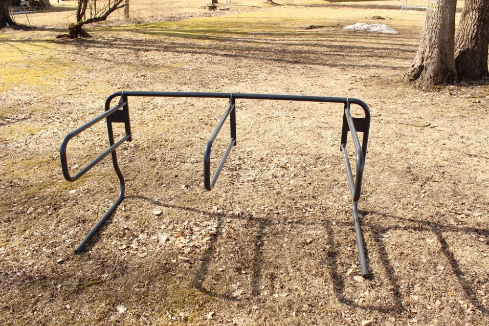 runkolukittava pyöräteline